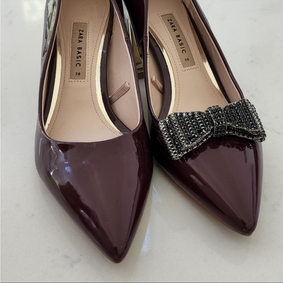 Zara burgundy shoes size 38 - Picture 7 of 7